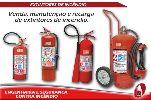 Recarga de extintores de incendio preço